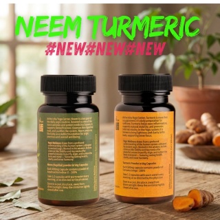 NEW Neem and Turmeric Capsules * Package 60 + 60 capsules