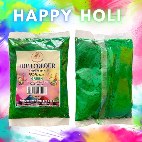GREEN HOLI COLOUR 200g Eco Friendly