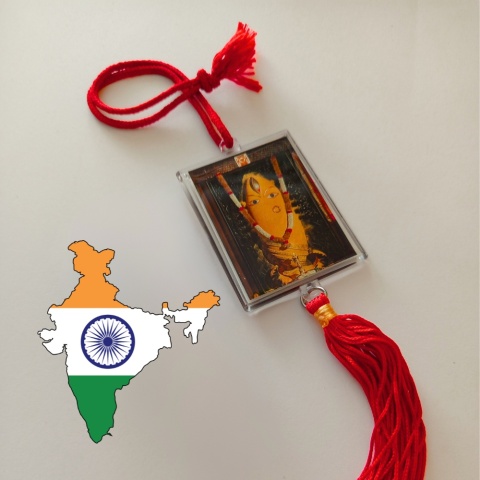 Linga Bhairavi - Kumkum RED/YELLOW Pendant - Linga Bhairavi