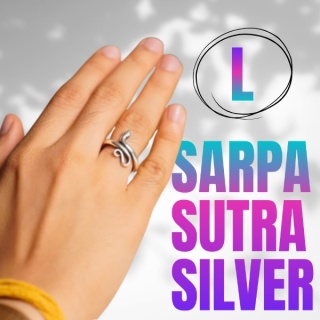 Snake Ring Sarpa Sutra silver (Size L)