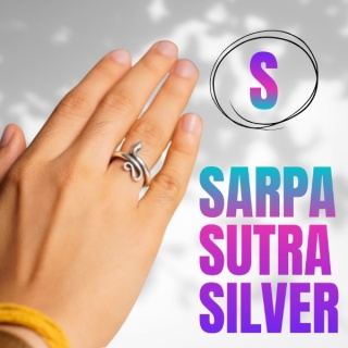 Snake Ring Sarpa Sutra silver (Size S)