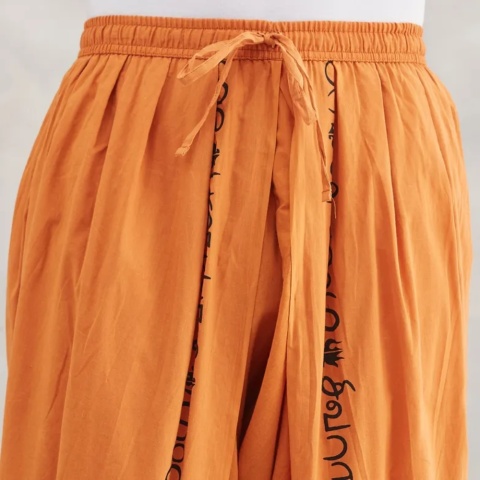 Shivanga Panchakacham (Dhoti Pant) - ORANGE – (unisex) ISHA