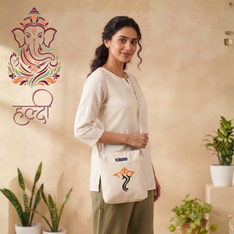Bag with Ganesh print
