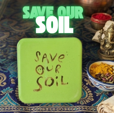 Magnet for the “Save Our Soil” refrigerator – Conscious Choice with Message